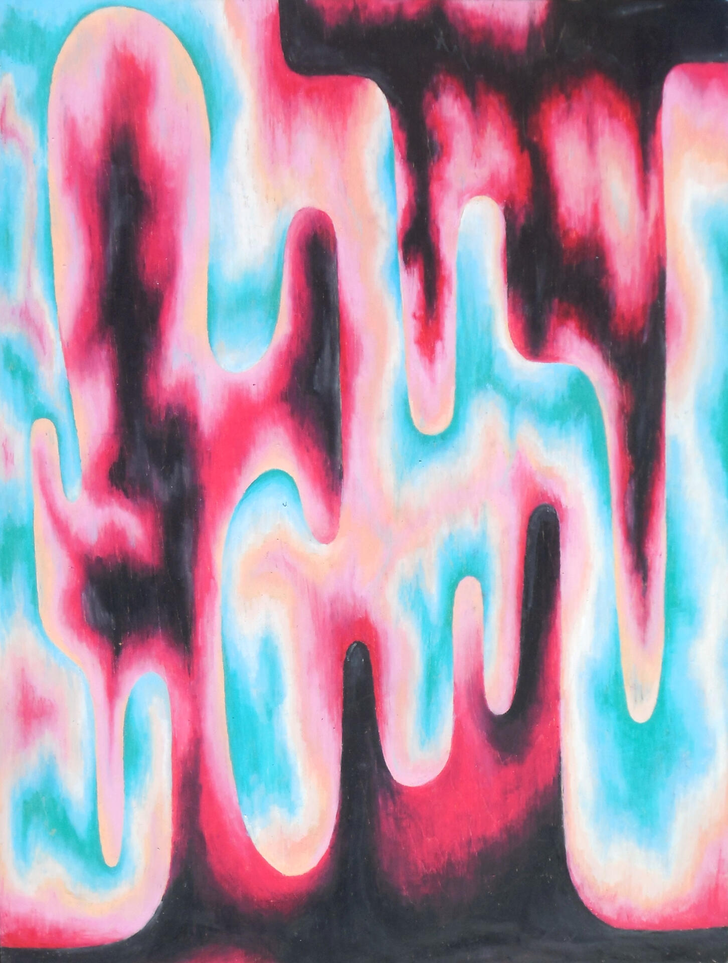 &#39;Cruz&#39; Oil Pastel on Wood