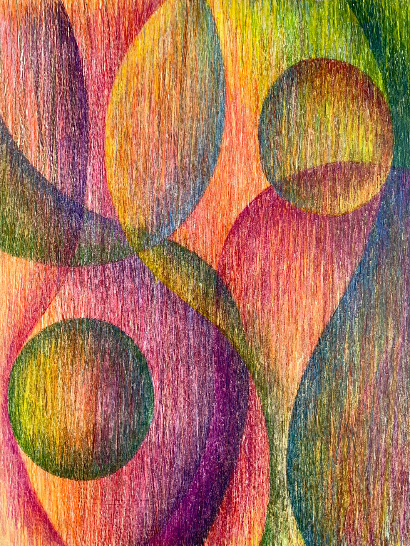 &#39;Untitled&#39; Colored pencil on wood